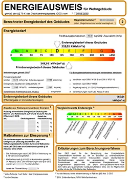 Link zu einem Beispiel Bedarfsausweis (PDF Datei)